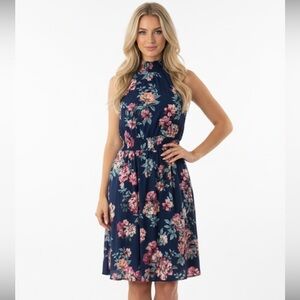 NANETTE LEPORE Blue floral dress size small new with tags